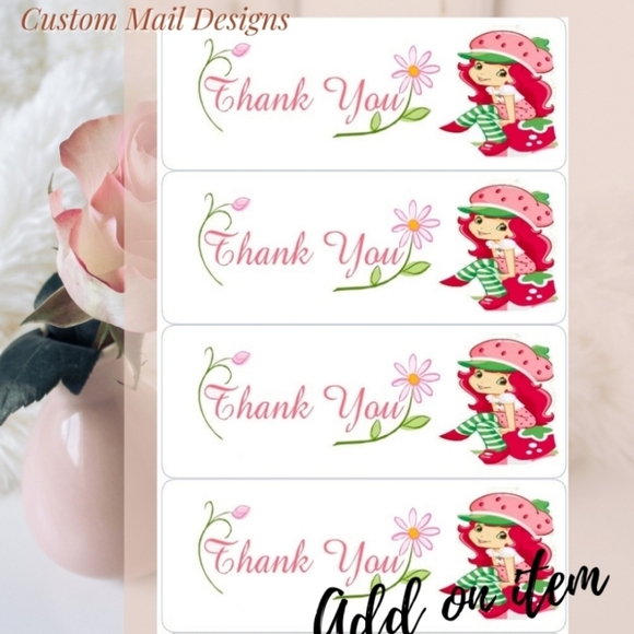 60 ct 🍓Beautiful Stickers strawberry 🍓 - Picture 1 of 1